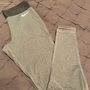 Xs gray cool weather Nike running tights